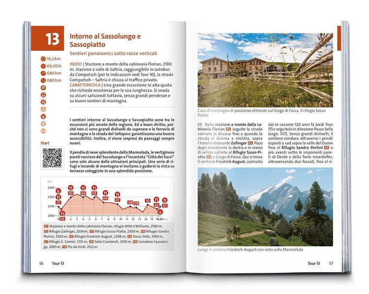 Produktbild: KOMPASS guida escursionistica Alpe di Siusi, Sassolungo, Sciliar, Val di Tires, 35 itinerari