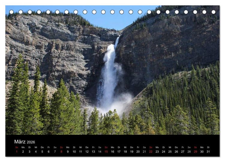 Produktbild: Kanadas Westen 2026 (Tischkalender 2026 DIN A5 quer), CALVENDO Monatskalender