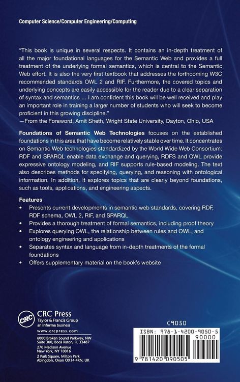 Produktbild: Foundations of Semantic Web Technologies