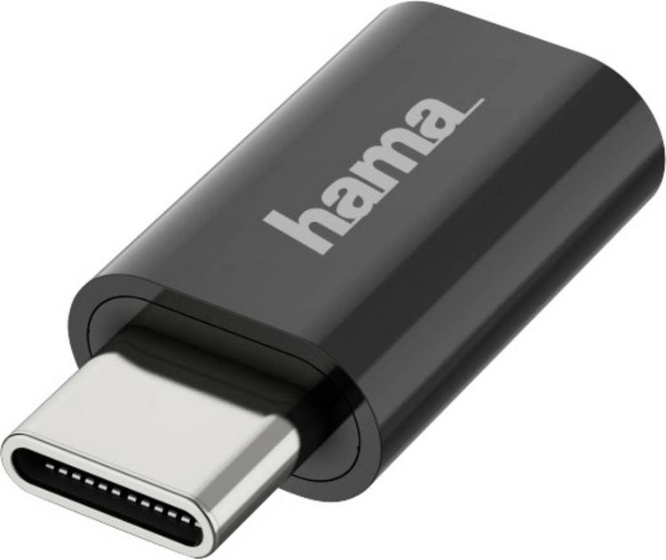 Produktbild: Hama USB 2.0 Adapter [1x Micro-USB-Buchse - 1x USB-C&reg; Stecker]