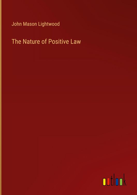 Produktbild: The Nature of Positive Law