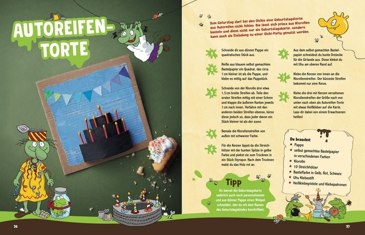Produktbild: Die Olchis. Das kr&ouml;tige Bastelbuch aus Schmuddelfing