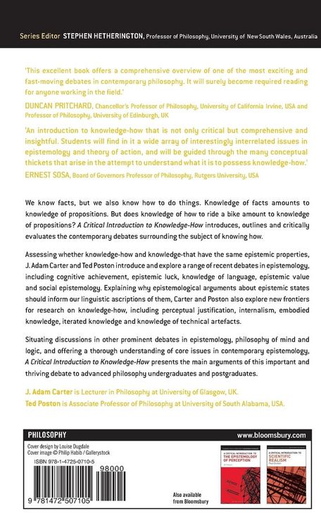 Produktbild: A Critical Introduction to Knowledge-How