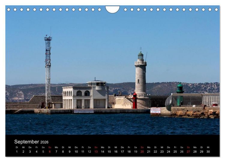 Produktbild: MARSEILLE - Die Hafenmetropole an der C&ocirc;te d'Azur (Wandkalender 2026 DIN A4 quer), CALVENDO Monatskalender