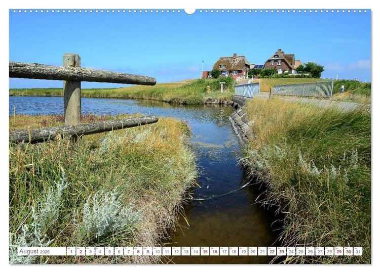 Produktbild: Sommertage auf Hallig Hooge (hochwertiger Premium Wandkalender 2026 DIN A2 quer), Kunstdruck in Hochglanz