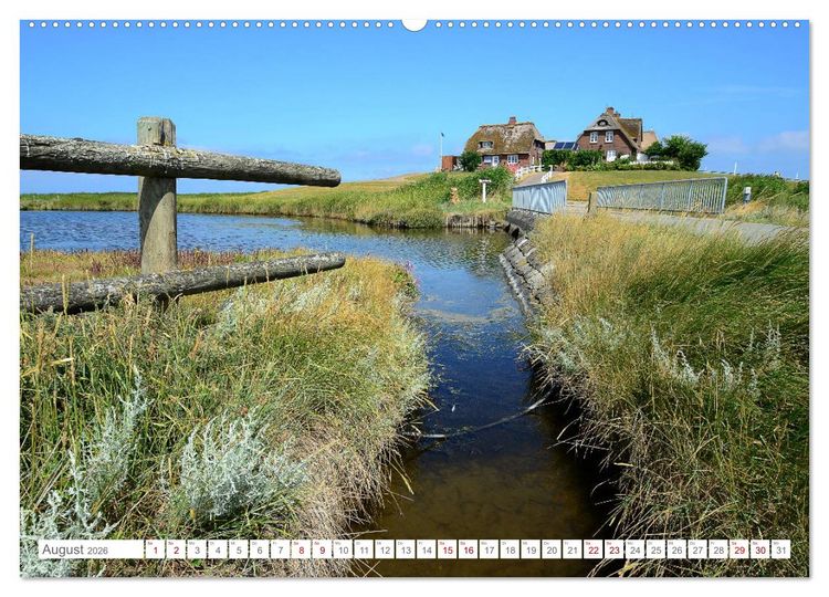 Produktbild: Sommertage auf Hallig Hooge (Wandkalender 2026 DIN A2 quer), CALVENDO Monatskalender