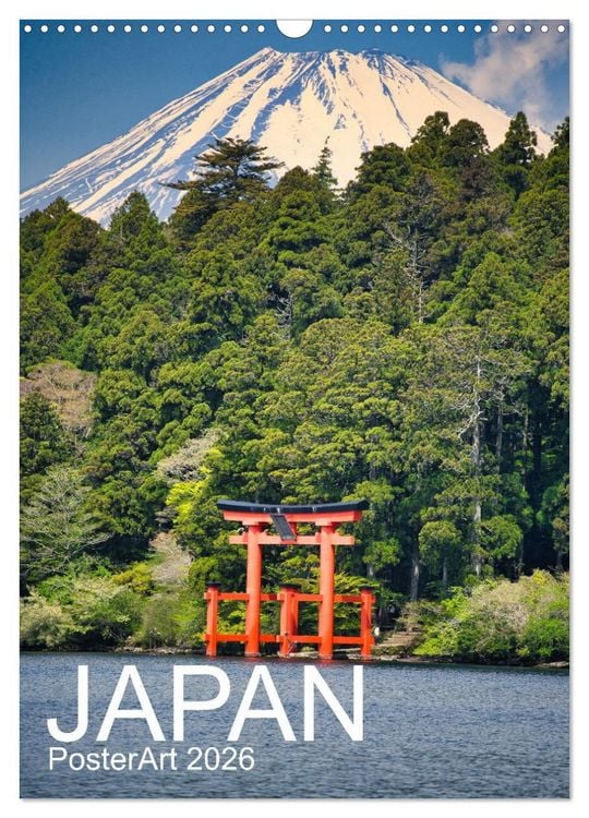 Produktbild: Japan PosterArt 2024 (Wandkalender 2026 DIN A3 hoch), CALVENDO Monatskalender