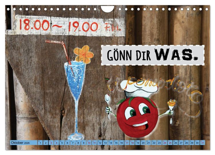 Produktbild: Enjoy your life - Genie&szlig;e das Leben (Wandkalender 2026 DIN A4 quer), CALVENDO Monatskalender