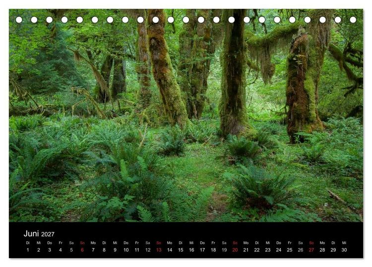 Produktbild: Das "gr&uuml;ne" Nordamerika - Kanada und USA (Tischkalender 2027 DIN A5 quer), CALVENDO Monatskalender
