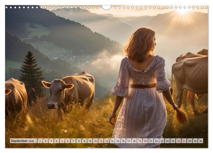 Produktbild: Alm Leben - Meine Liebe zum Bergbauernhof (Wandkalender 2026 DIN A3 quer), CALVENDO Monatskalender