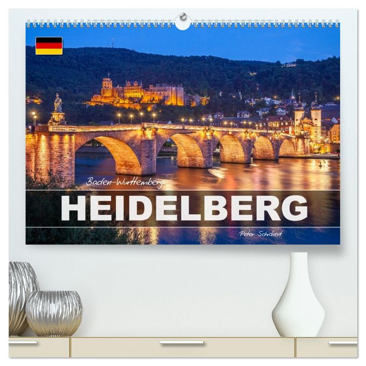 Produktbild: Baden-W&uuml;rttemberg - Heidelberg (hochwertiger Premium Wandkalender 2027 DIN A2 quer), Kunstdruck in Hochglanz