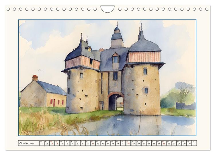 Produktbild: Reise durch die Normandie (Wandkalender 2026 DIN A4 quer), CALVENDO Monatskalender