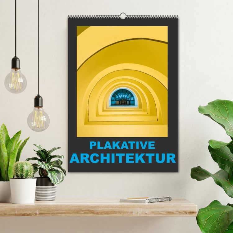 Produktbild: Plakative Architektur (Wandkalender 2026 DIN A2 hoch), CALVENDO Monatskalender