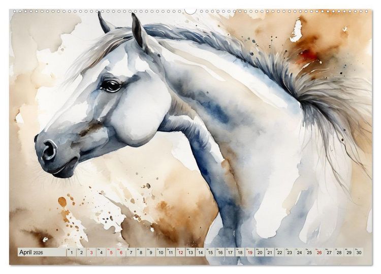 Produktbild: Elegant und anmutig (Wandkalender 2026 DIN A2 quer), CALVENDO Monatskalender