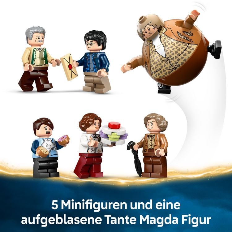 Produktbild: LEGO Harry Potter Ligusterweg Tante Magdas Besuch, baubares Haus 76451