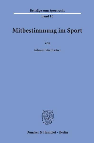 Produktbild: Mitbestimmung im Sport