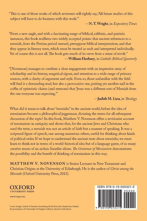 Produktbild: The Grammar of Messianism