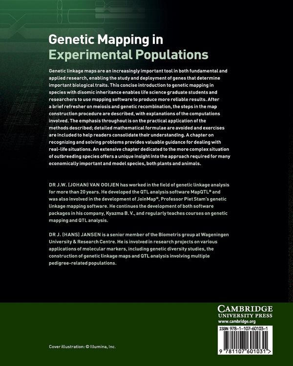 Produktbild: Genetic Mapping in Experimental Populations