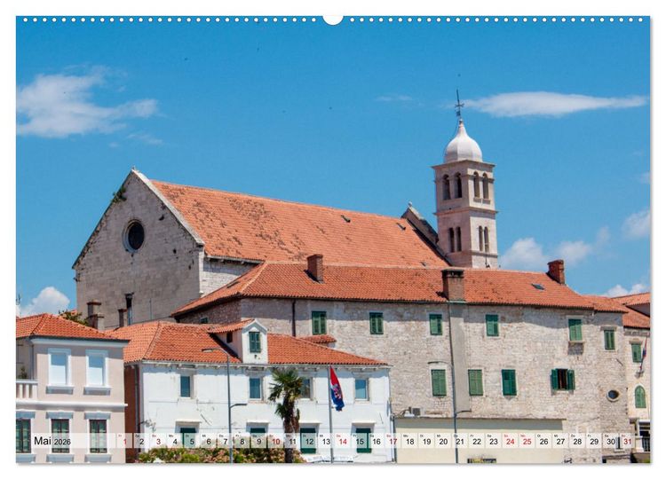 Produktbild: &Scaron;ibenik - Mittelalterliche Metropole in Kroatien (hochwertiger Premium Wandkalender 2026 DIN A2 quer), Kunstdruck in Hochglanz