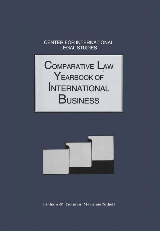 Produktbild: Comparative Law Yearbook of International Business