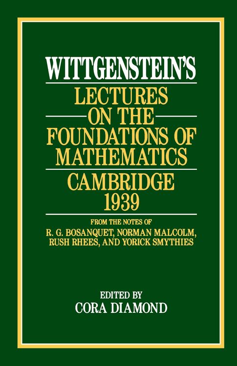 Produktbild: Wittgenstein's Lectures on the Foundations of Mathematics, Cambridge, 1939