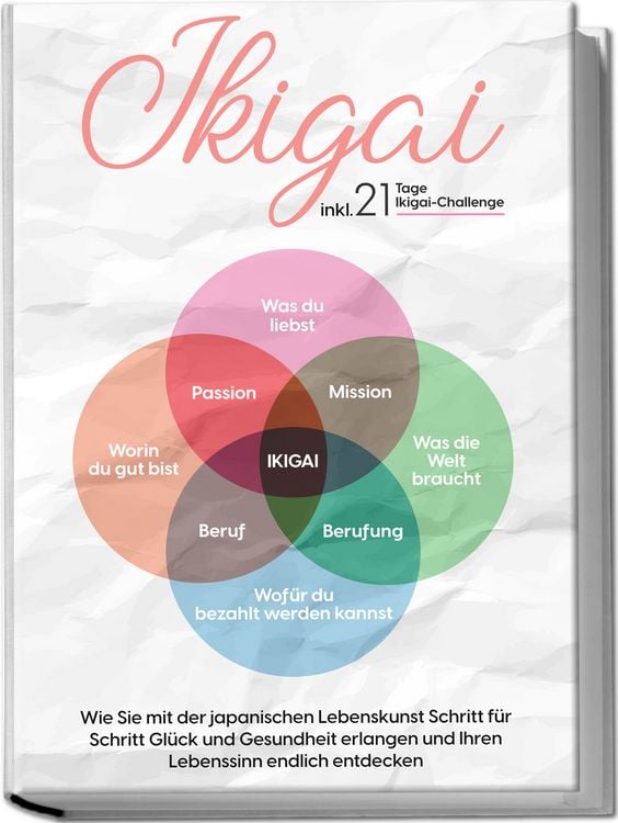 Produktbild: Ikigai: Wie Sie mit der japanischen Lebenskunst Schritt f&uuml;r Schritt Gl&uuml;ck und Ge