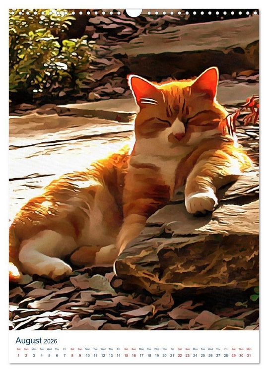 Produktbild: Umbrian Cats (Wall Calendar 2026 DIN A3 portrait), CALVENDO 12 Month Wall Calendar