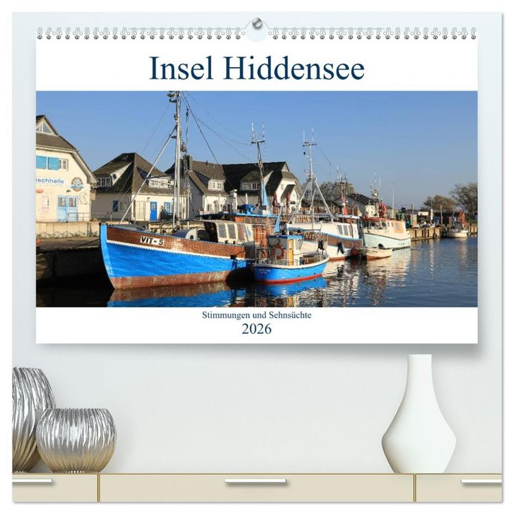 Produktbild: Insel Hiddensee - Stimmungen und Sehns&uuml;chte (hochwertiger Premium Wandkalender 2026 DIN A2 quer), Kunstdruck in Hochglanz