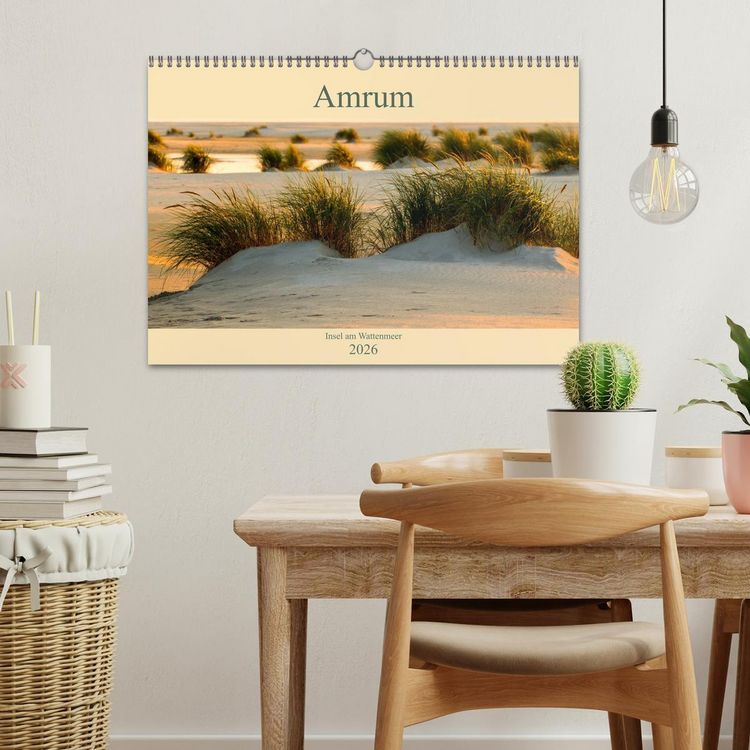 Produktbild: Amrum Insel am Wattenmeer (Wandkalender 2026 DIN A3 quer), CALVENDO Monatskalender