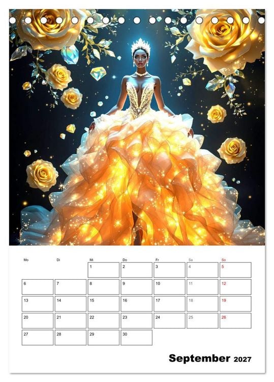 Produktbild: Kleider aus Licht (Tischkalender 2027 DIN A5 hoch), CALVENDO Monatskalender