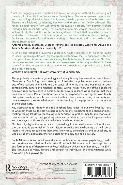Produktbild: Genealogy, Psychology and Identity
