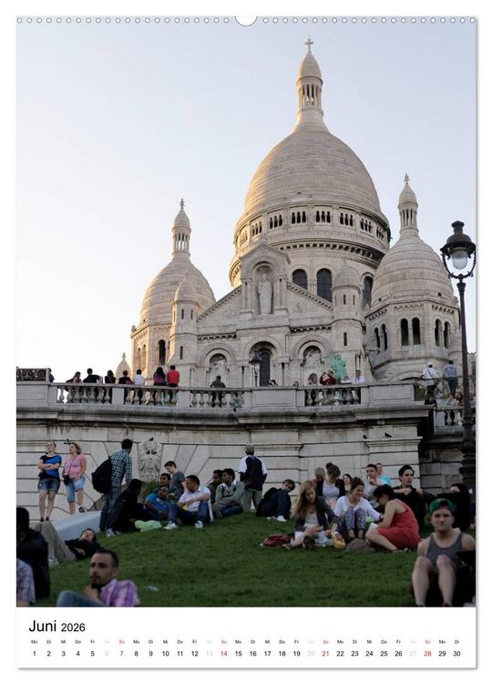Produktbild: Unterwegs in Paris (Wandkalender 2026 DIN A2 hoch), CALVENDO Monatskalender
