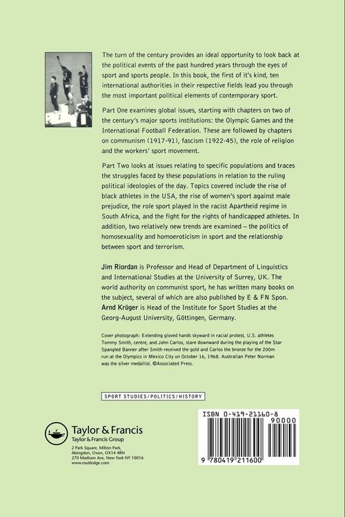 Produktbild: The International Politics of Sport in the Twentieth Century