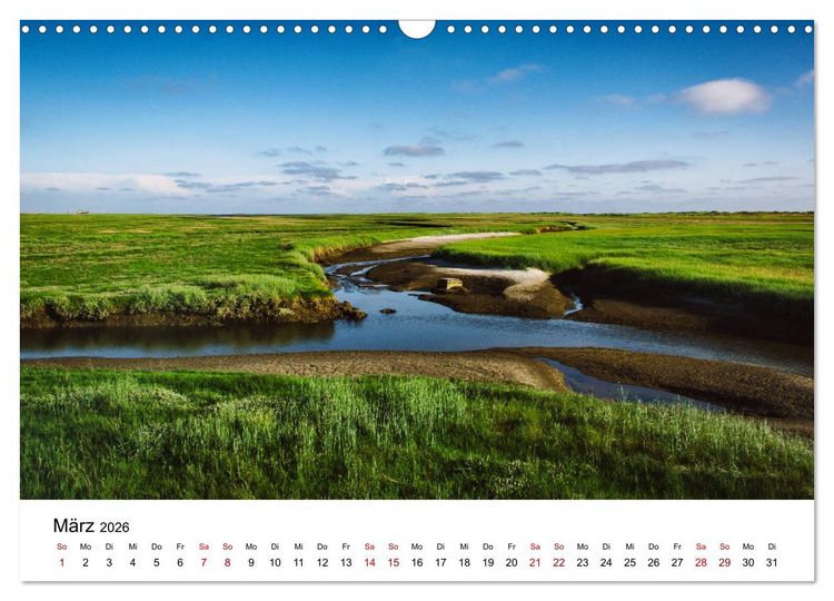 Produktbild: Sankt Peter-Ording. Licht, Schatten und Natur (Wandkalender 2026 DIN A3 quer), CALVENDO Monatskalender