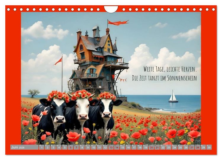 Produktbild: Meergeflunkert (Wandkalender 2026 DIN A4 quer), CALVENDO Monatskalender