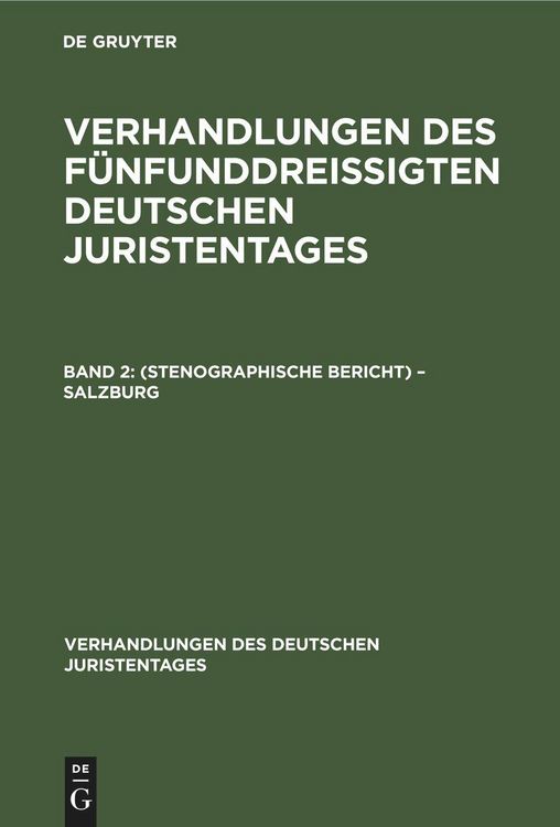 Produktbild: Verhandlungen des F&uuml;nfunddrei&szlig;igten Deutschen Juristentages