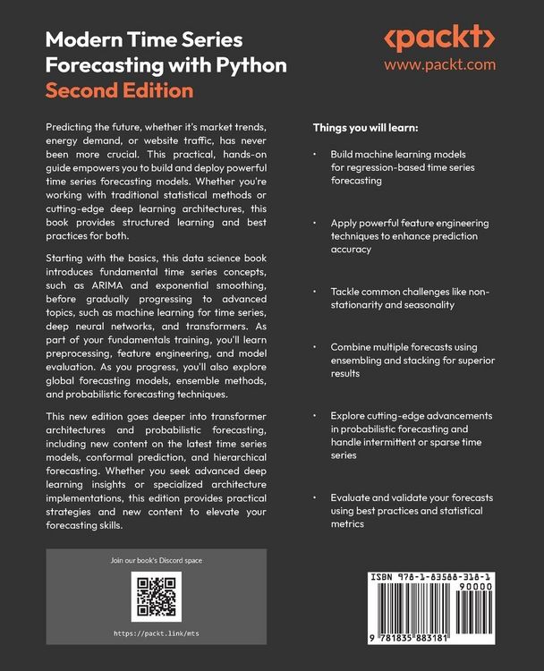 Produktbild: Modern Time Series Forecasting with Python - Second Edition