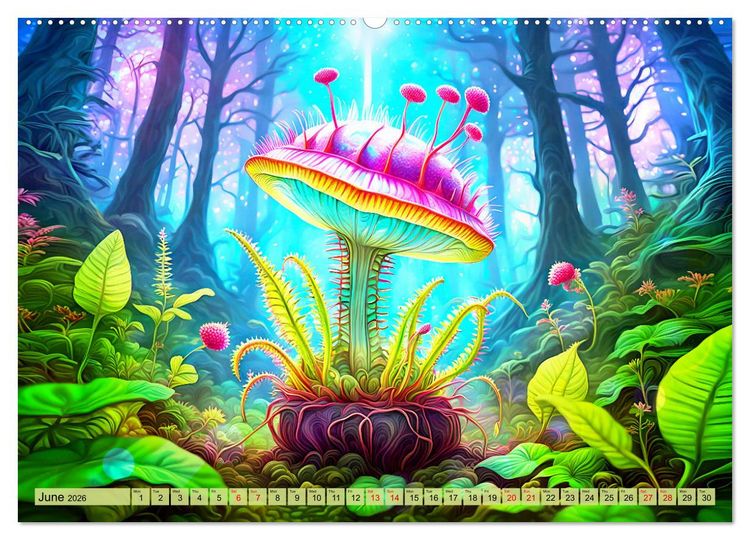 Produktbild: Intergalactic garden (Wall Calendar 2026 DIN A2 landscape), CALVENDO 12 Month Wall Calendar