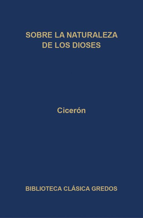 Produktbild: Sobre la naturaleza de los dioses