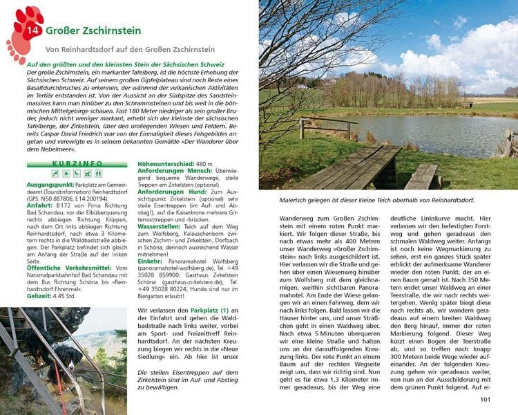 Produktbild: ROTHER Wanderbuch Wandern mit Hund Elbsandsteingebirge