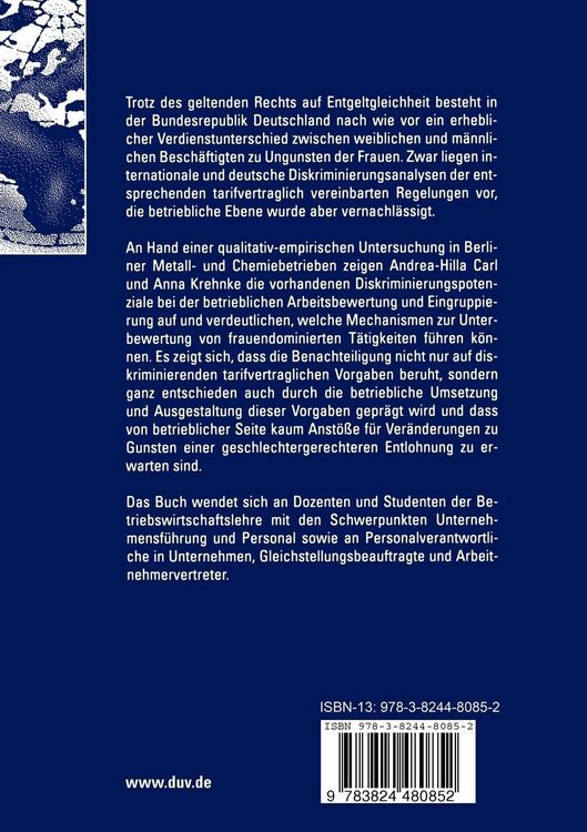 Produktbild: Geschlechterdiskriminierung bei der betrieblichen Grundentgeltfindung