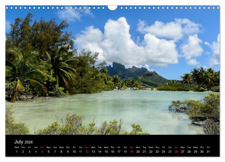 Produktbild: Bora Bora, Paradise islands (Wall Calendar 2026 DIN A3 landscape), CALVENDO 12 Month Wall Calendar