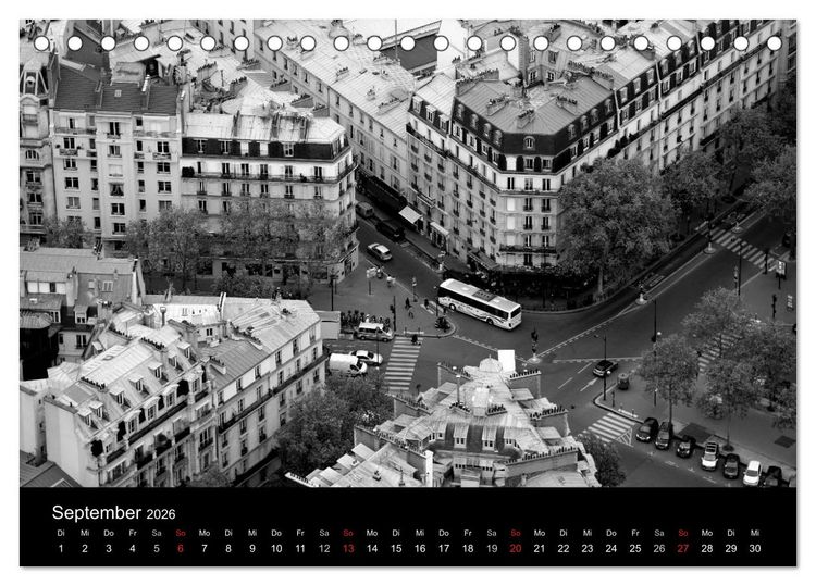Produktbild: BLACK 'N WHITE (Tischkalender 2026 DIN A5 quer), CALVENDO Monatskalender