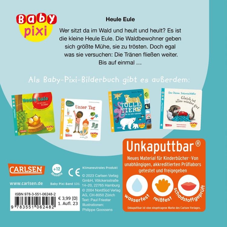 Produktbild: Baby Pixi (unkaputtbar) 131: Heule Eule