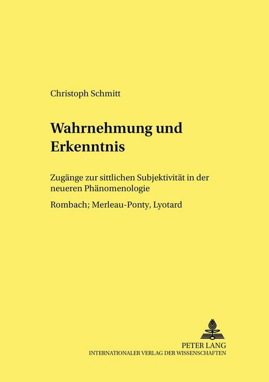 Produktbild: Wahrnehmung und Erkenntnis