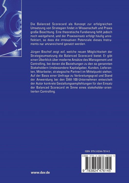Produktbild: Die Balanced Scorecard als Instrument einer modernen Controlling-Konzeption