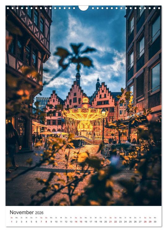 Produktbild: Frankfurt am Main, eine Stadt voller Magie (Wandkalender 2026 DIN A3 hoch), CALVENDO Monatskalender