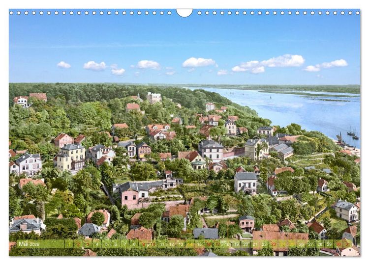 Produktbild: Hamburg zur Kaiserzeit - Fotos neu restauriert und koloriert (Wandkalender 2026 DIN A3 quer), CALVENDO Monatskalender