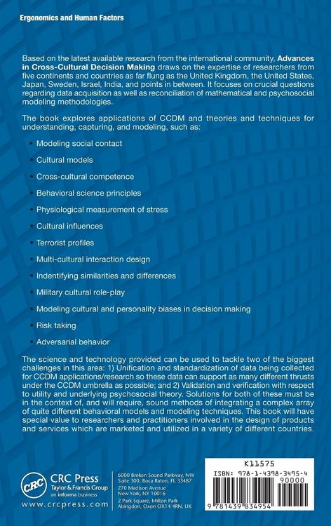 Produktbild: Advances in Cross-Cultural Decision Making