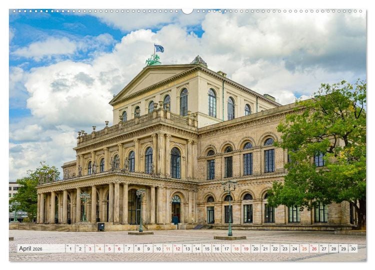 Produktbild: Hannover Stadtansichten (hochwertiger Premium Wandkalender 2026 DIN A2 quer), Kunstdruck in Hochglanz